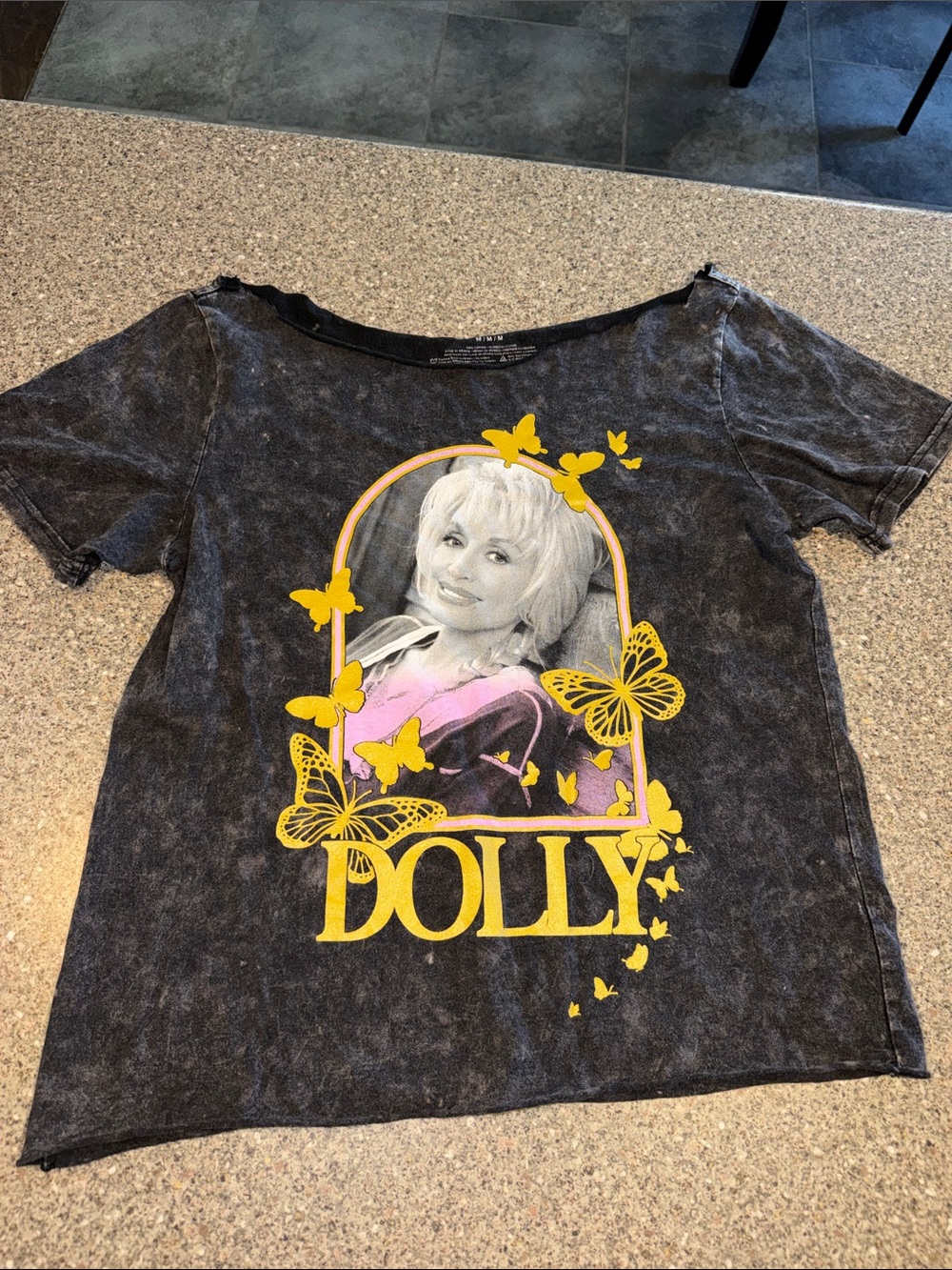Dolly Parton cut off shirt